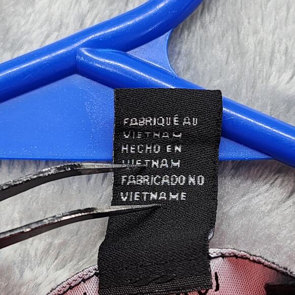 Forever 21 Top Womens M Pink Floral V-Neck Long Sleeve Button Front Preppy - Picture 5 of 9